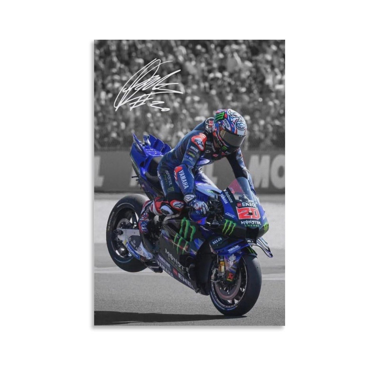 FCOIN Fabio Quartararo Canvas Poster Artworks Canvas Poster Wall Art Prints Home Modern Decor 24x36inch(60x90cm)
