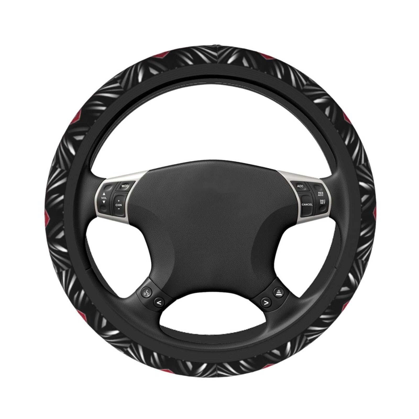 SwpWab Polska Poland Flag Polish Eagle Auto Stretch Steering Wheel Cover Skidproof Available for Most Trucks, Suvs, Cars, 14.5-15.5 Inch