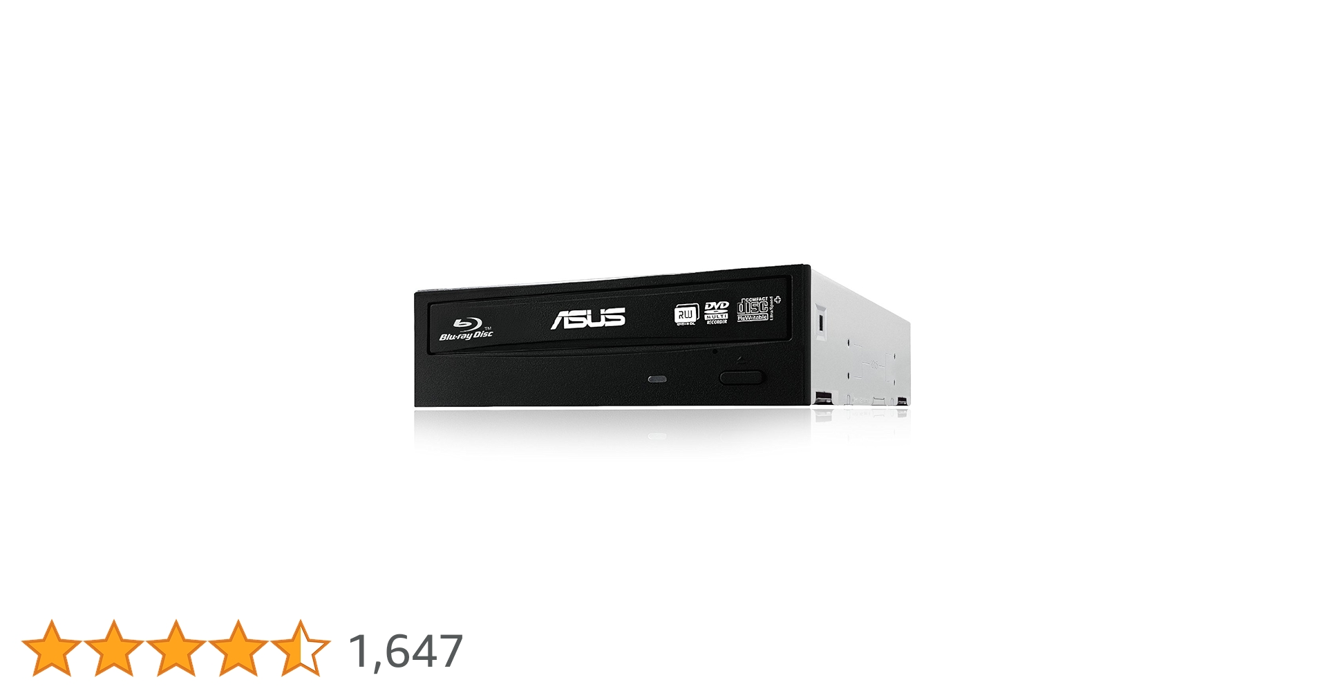 Asus BW-16D1HT BDR DVDRW 16X SATA Optical Disc Drive (Black