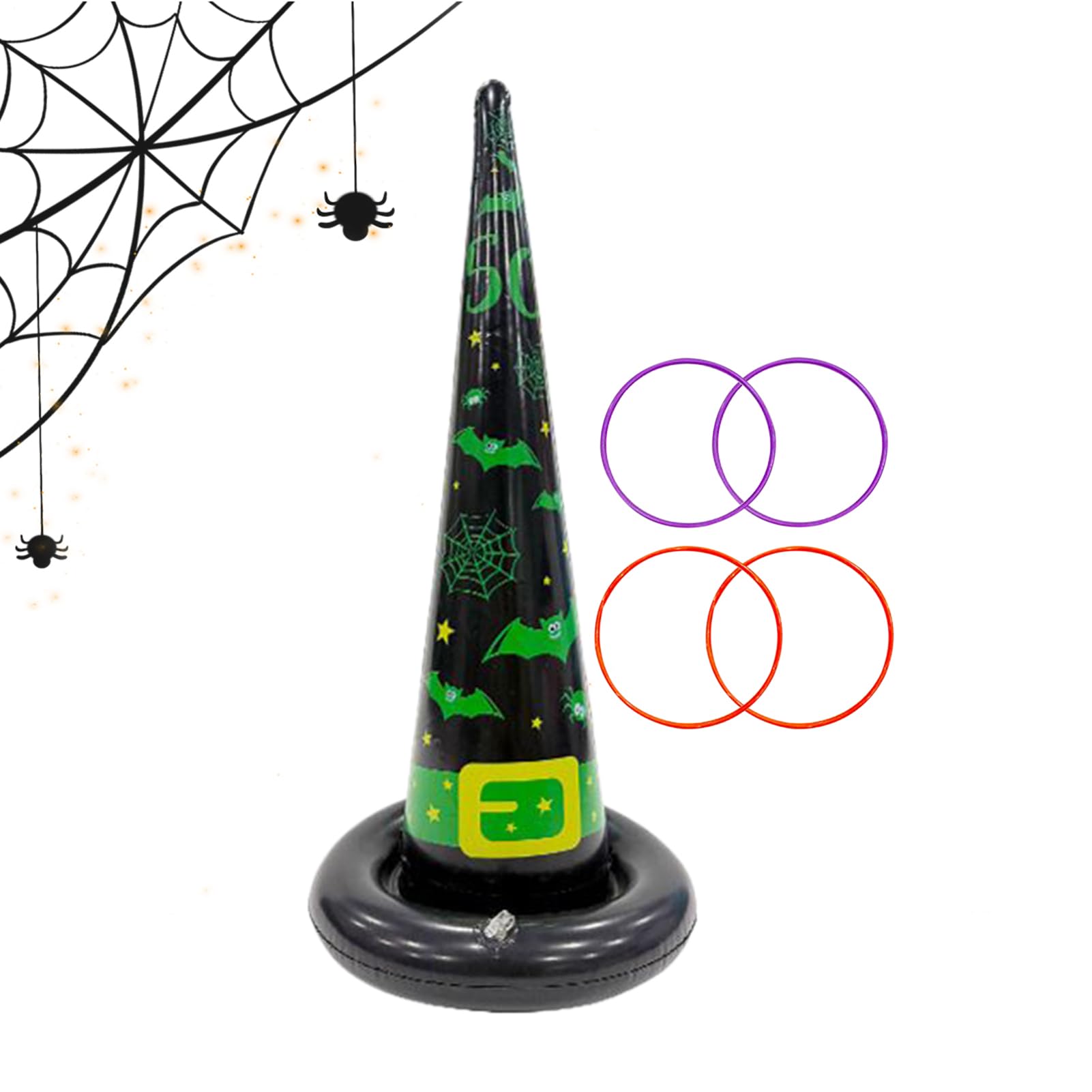Jeu De Lancer D'Anneaux Halloween pour,avec 4 Anneaux De Lancer Jouets Amusants d'halloween - Jouet De Projection pour Adultes Fête,pour Garçons Filles Adultes Adolescents Famille
