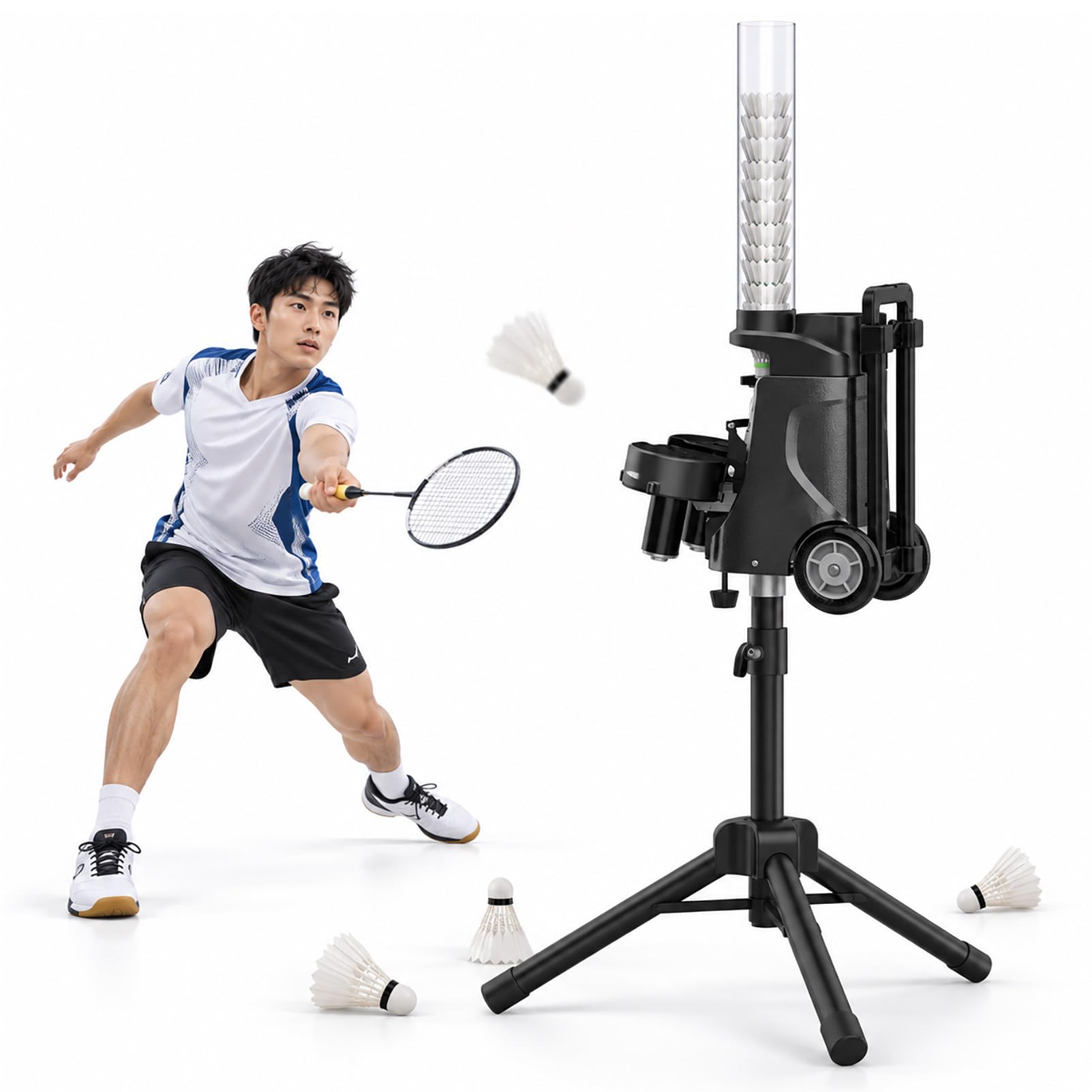 Macchina Lanciashuttle per Badminton, velocità e Altezza Regolabili