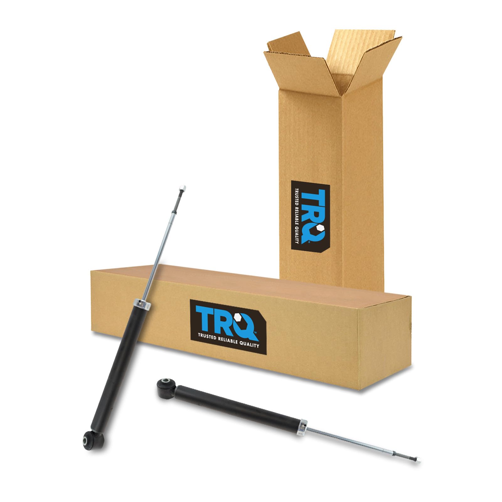TRQ Rear Shock Absorber Set Compatible with 2006-2011 Hyundai Accent Kia Rio Rio5 2014-2019 Soul