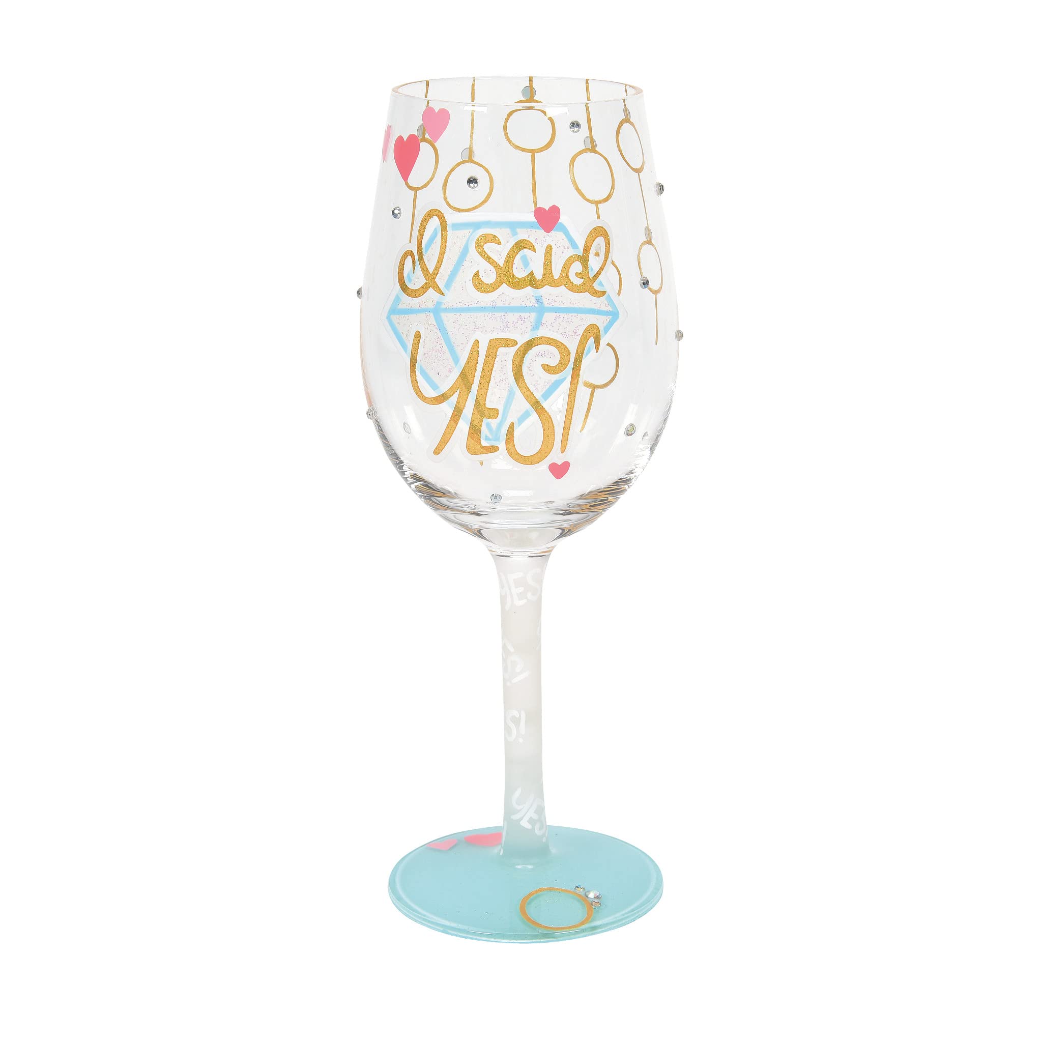 Verre à vin artisanal Lolita I Said : fini la vaisselle triste