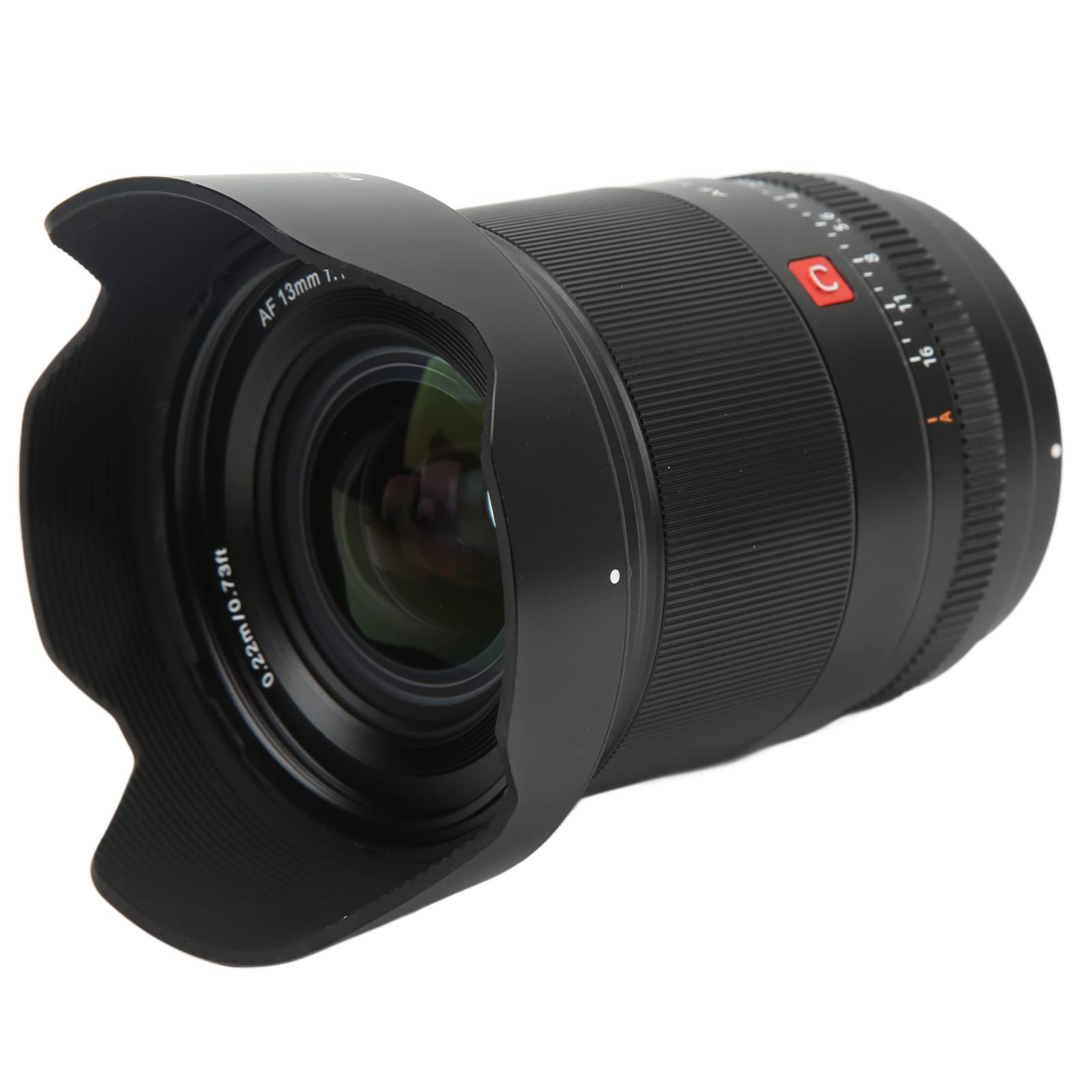 Obiettivo Focale Fisso, Obiettivo Autofocus Ultra Grandangolare AF 13mm F1.4 Vetro Ottico in Lega per le Riprese