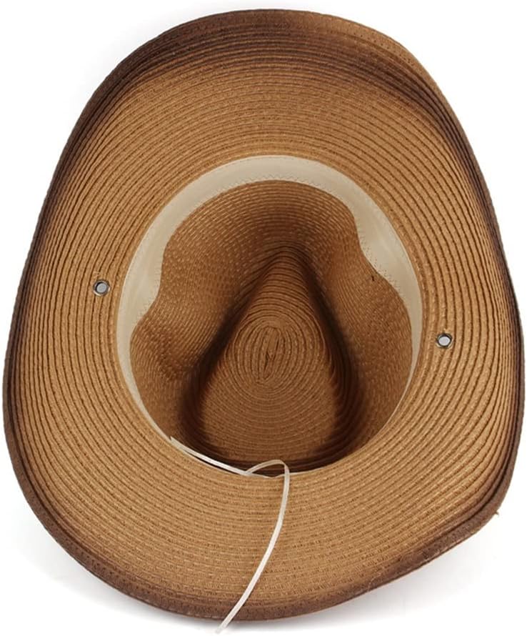 Big Brim Curled Shade Hat Ethnic European and Cowboy Grass Outdoor Beach