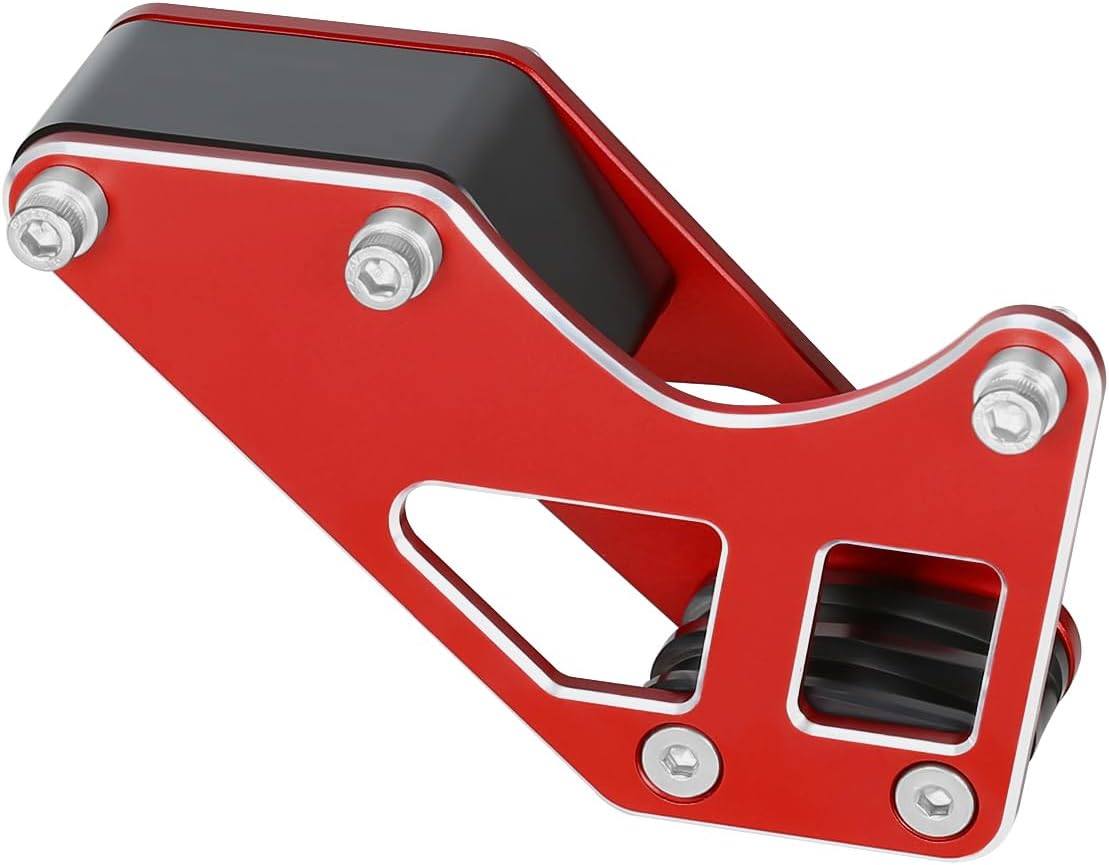 DR650/650SE Rear Chain Guide Guard Compatible with DR 650 DR650SE 1996-2009 2011-2024 3D CNC Dirt Bike Motorcycle Accessories Chain Cover Sprocket Guard (Red)
