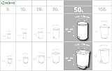 Relevo Bin Bags 50 Litre – Made from 100% Recycled Material. Dimensions: 70 cm x 75 cm. Includes 30 Bin Liners 50L - 2