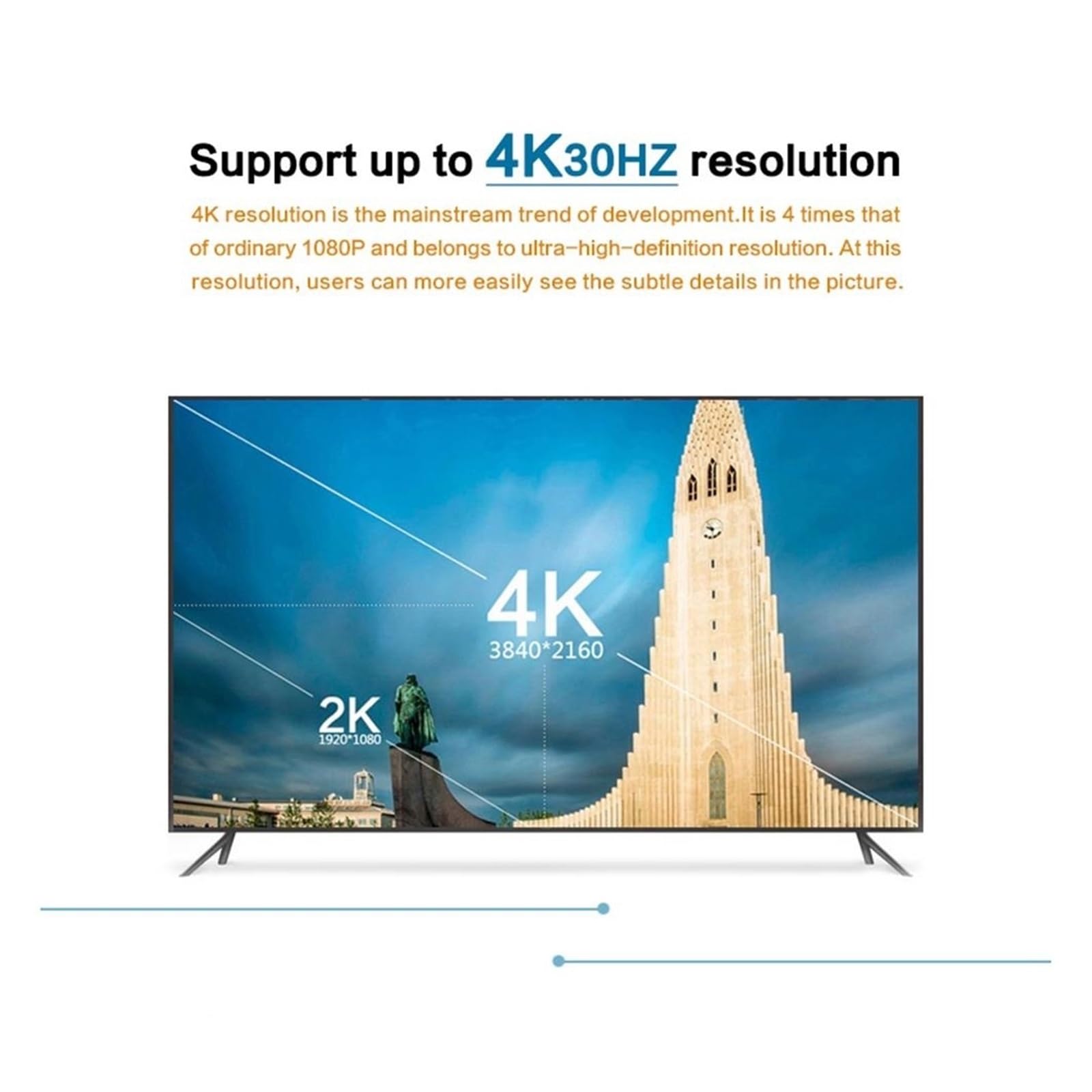 Conmutador KVM USB 2.0 automático con Control Remoto, 4K30Hz, 2x1, multipantalla, for Compartir 2 portátiles y 1 Monitor(Nero)
