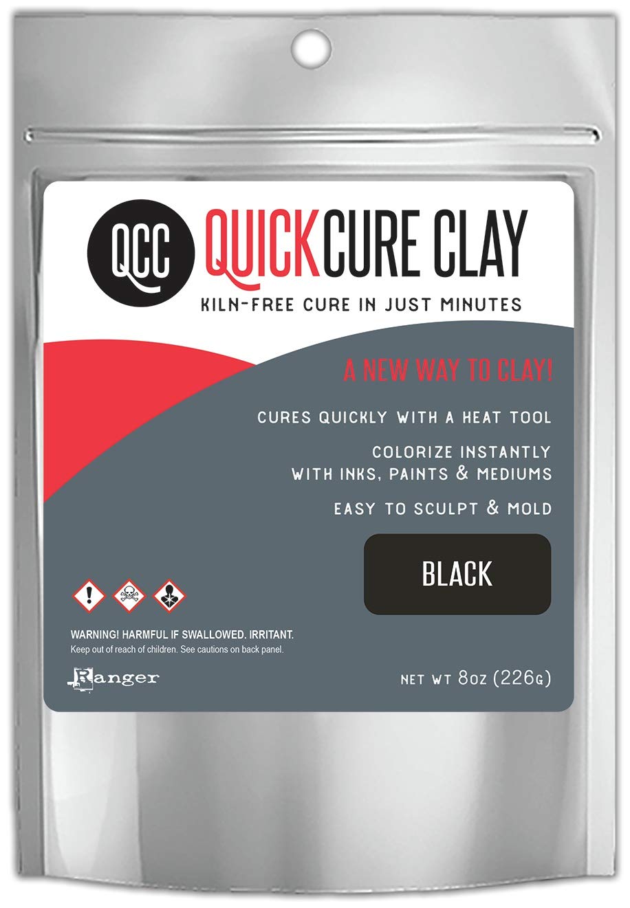 RangerINDUSTRIES QUICK CURE CLAY 8OZ BLACK, One Size