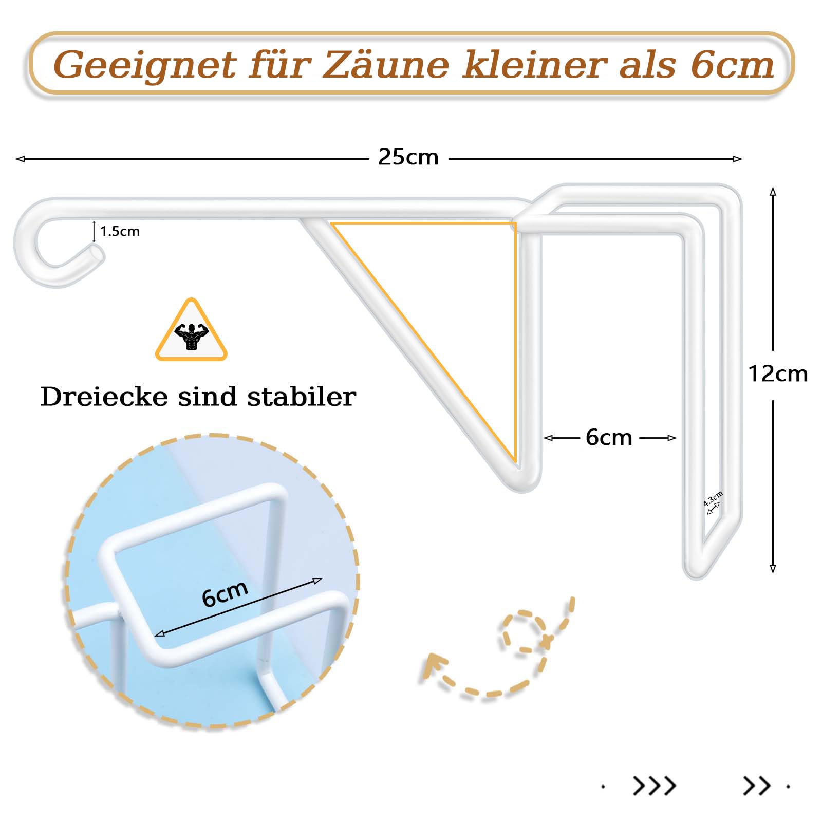 ISparbox Blumenampel Haken 2er Set - Einziehbarer Pflanzenaufhänger Mit Ratschen-System