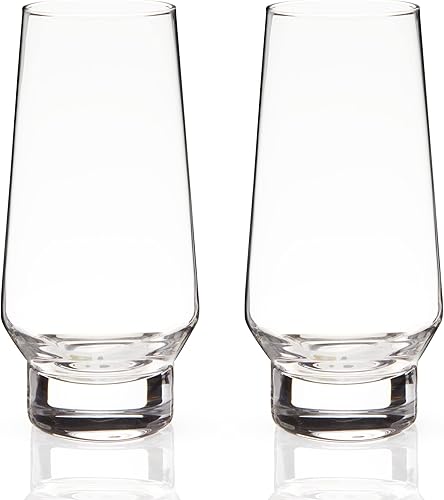 Miniatura 7 de Viski Copas de champán con base pesada sin tallo - Copas modernas de cristal para vino, martini, mimosa y cóctel con base redonda, cristalería con