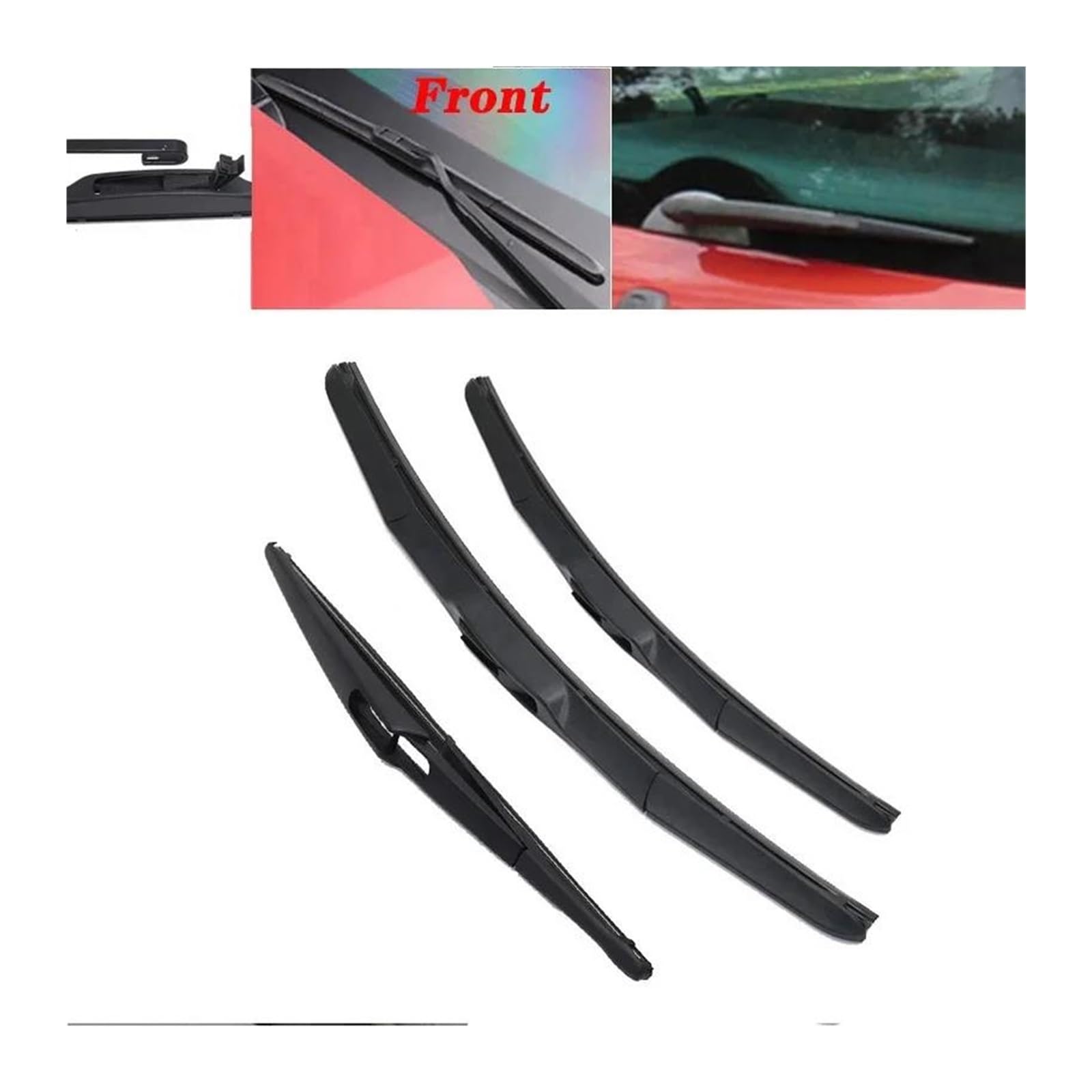 Finestra Tergicristallo per Clio MK2 1998-2005 Parabrezza Anteriore E Posteriore Spazzole Tergicristallo Parabrezza Spazzole Tergicristallo Set Accessori Auto Tergicristalli Parabrezza