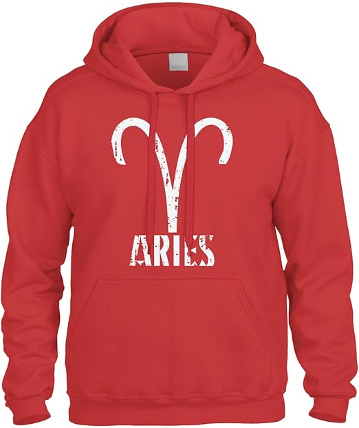 Distressed Aries Zodiac Sign Horoscope Sweatshirt Hoodie Hoody
