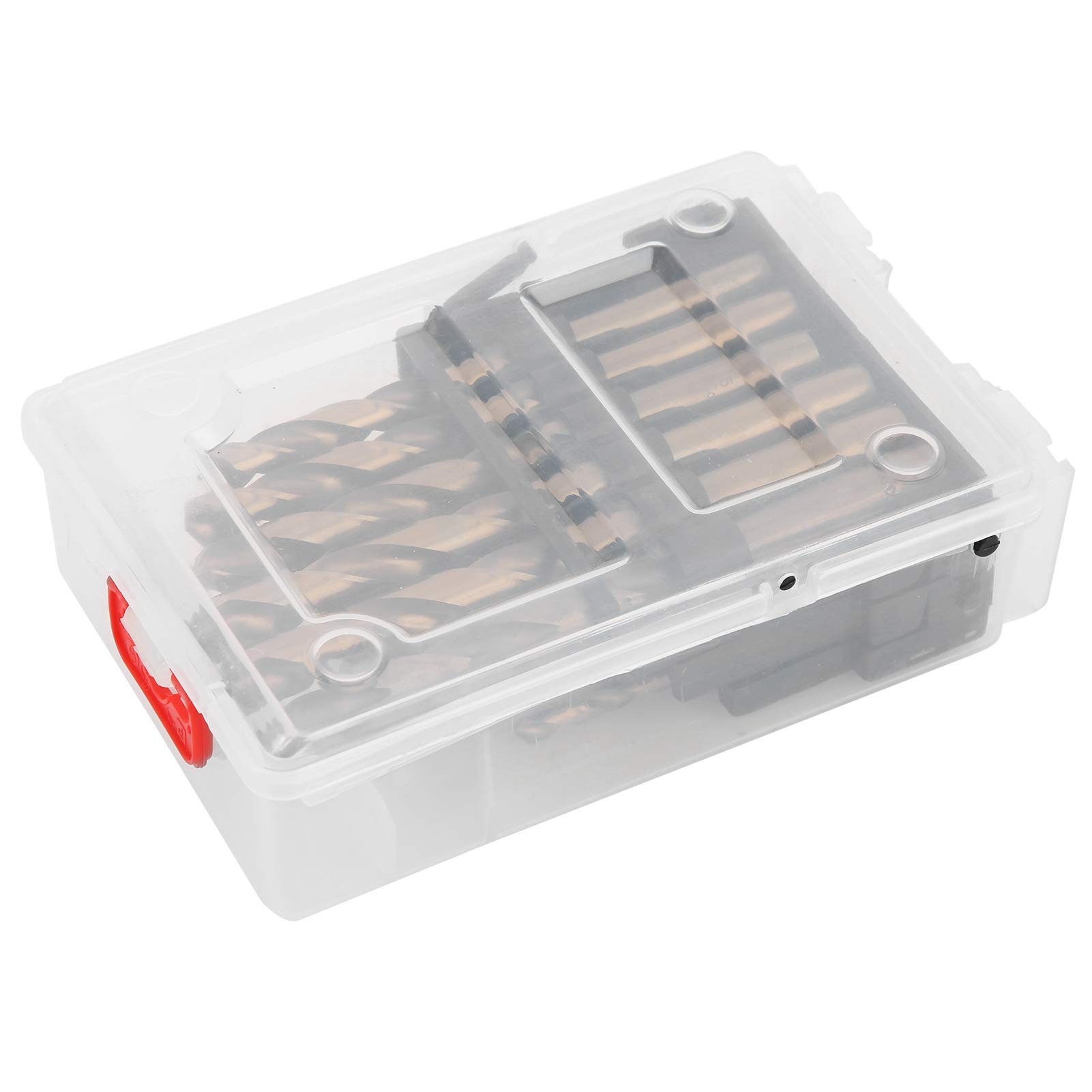 Set di 25 Punte Elicoidali 25 Pezzi Punta Trapano a Codolo Cilindrico in Acciaio Al Cobalto M35 1-13 Mm per Piastra in Acciaio Inossidabile HSS