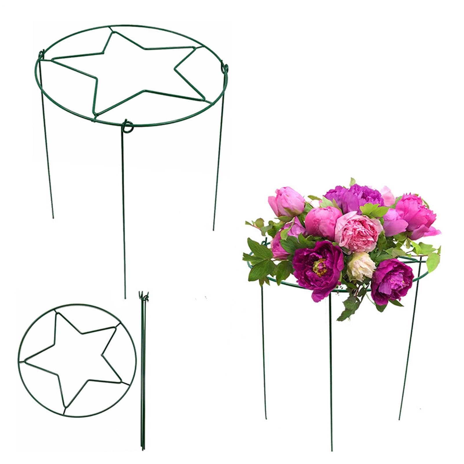 Tuteurs et Supports pour Pivoines Lot de 4 Tuteurs de Jardin Réutilisables | Support pour les Hortensias d'Extérieur pour Fleurs Tomates Dahlias Hortensias Intérieur Jardin et Verger