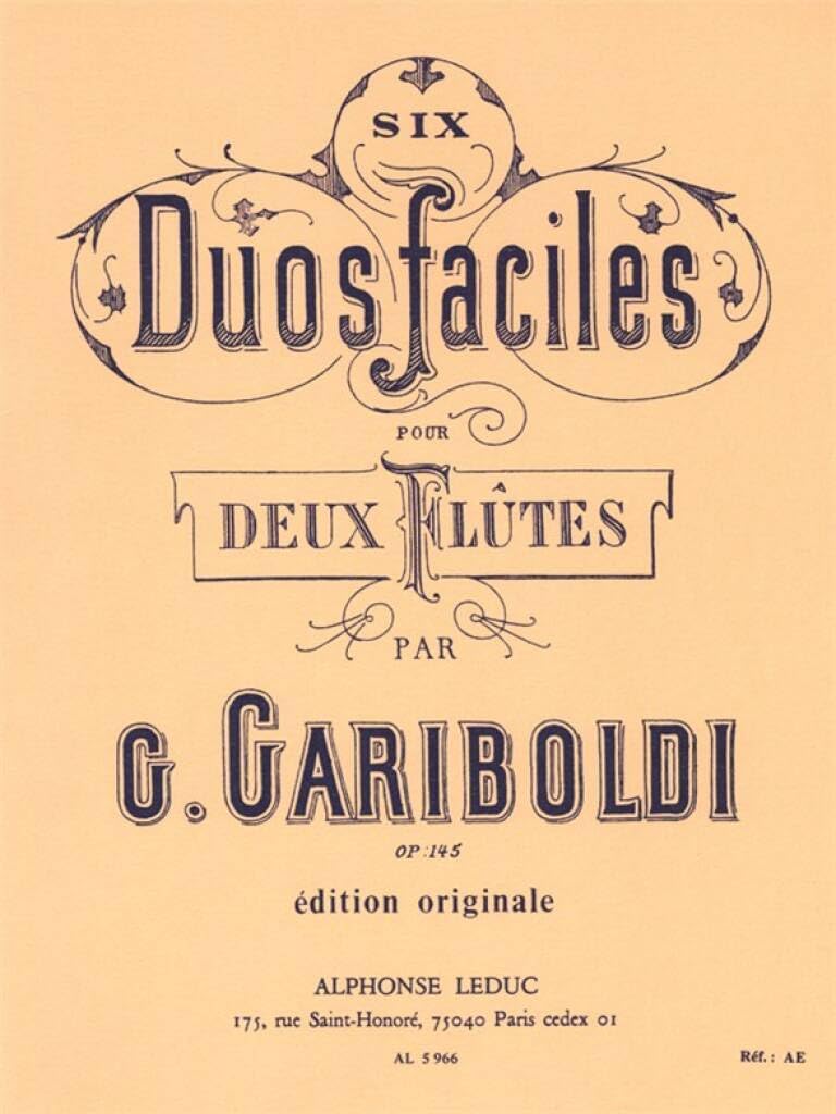 6 duos gradués pour flûtes Volume A partition flûte traversière débutant
