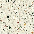 Nuxovilar Peel and Stick Vinyl Floor Tiles, 12x12 Inch Terrazzo Pattern, Self-Adhesive Flooring (10 Pcs)
