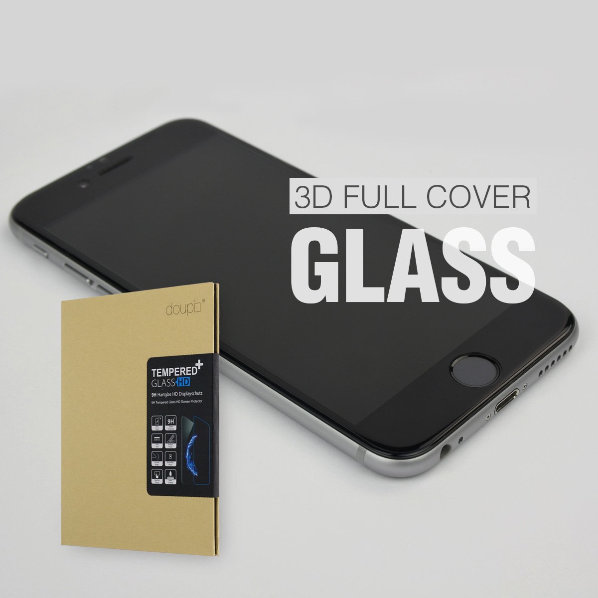 Doupi 2x Vetro Temperato Per IPhone 6/6S 4,7'' – 9H HD Anti Graffio – Con Kit Di Pulizia