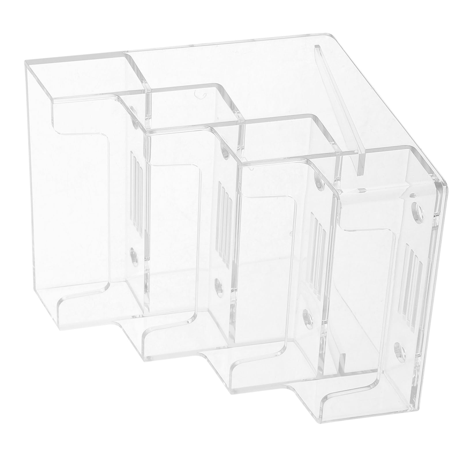 NUOBESTY 5stücke Desktop Karten Aufbewahrungsbox Für Visitenkarten Transparente Karten-organizer Für Büro Und Veranstaltungen Lagige Robuste Kartenhalter Für Ordentliche Präsentation