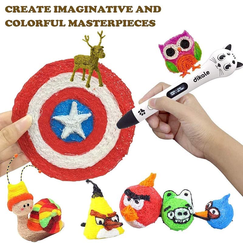 Image of Numakers 5 Bright Color 3D Pen PLA 1.75 mm Filament Refill Compatible with All 3D Pen and 3D Printer | 5 Meter of Each Color (5 Pieces)