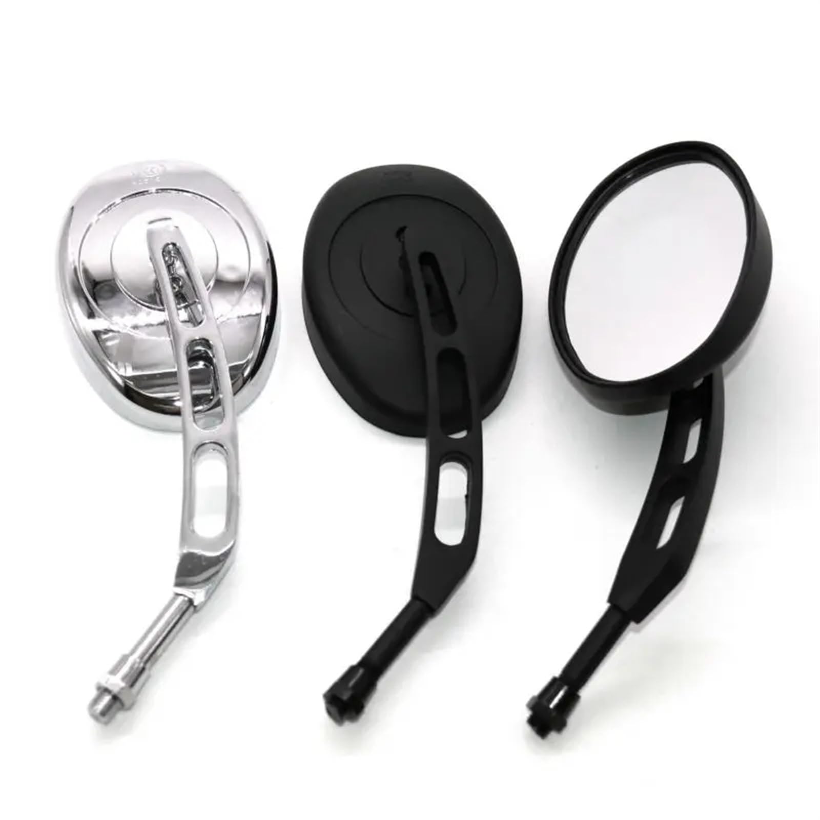 Set Specchietti Retrovisori Per Moto Per Keeway Per Cruiser 250 Per Dorado 250 Per Blackster 250 Per V-thunder Colt 250 Specchietti Manubrio(Black)