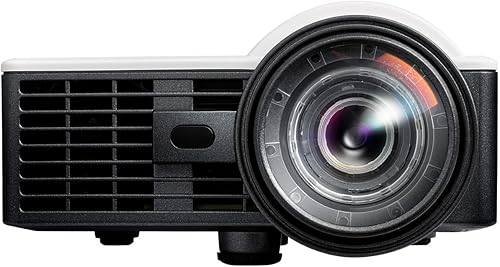 Optoma ML1050STi Proyector LED portátil con modo de juego mejorado, tiro corto, altavoz integrado, enfoque automático, reproductor multimedia