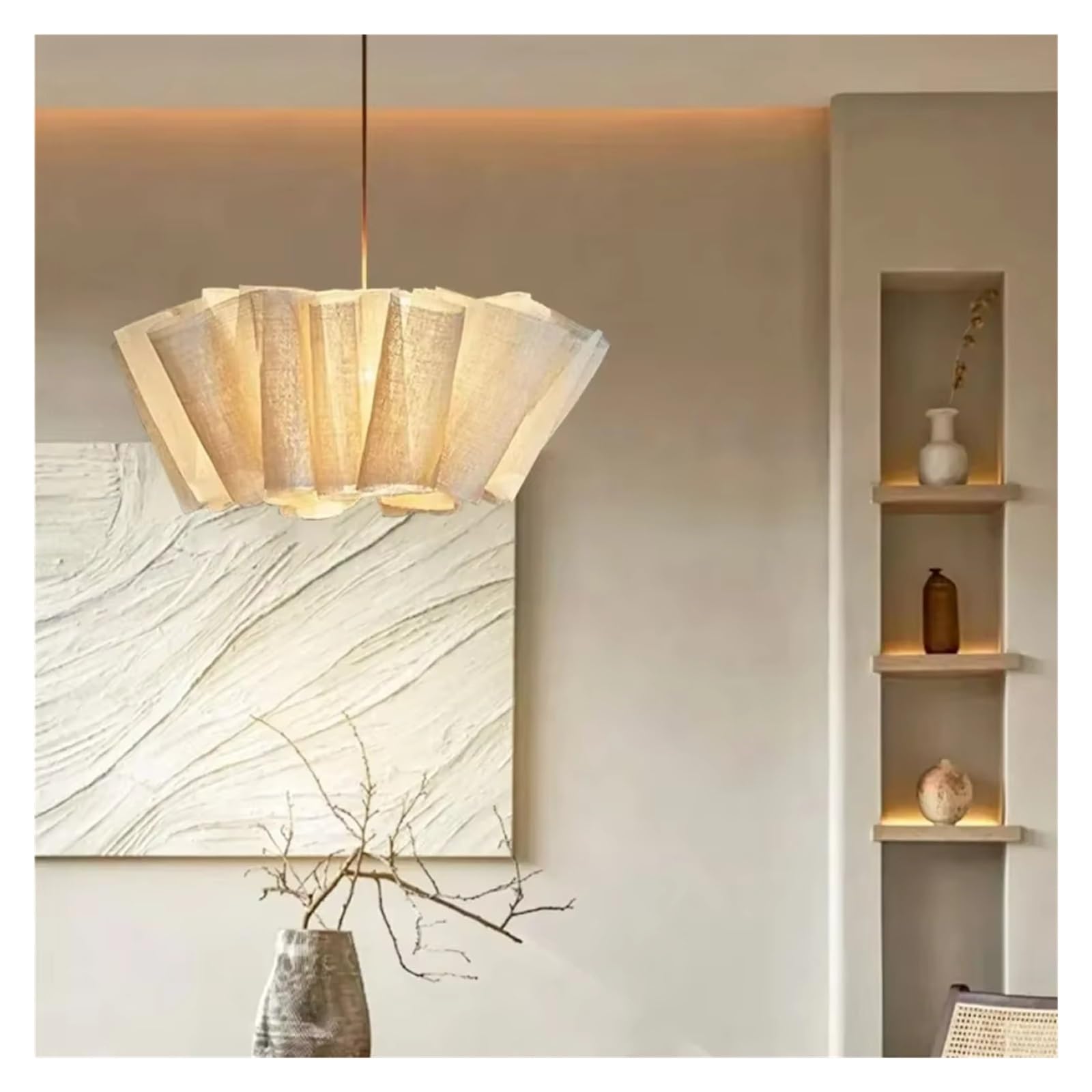 Lampadario a LED in Tessuto Nordico per Ristorante, Loft, Camera da Letto, Comodino, luci a Sospensione, Spazio