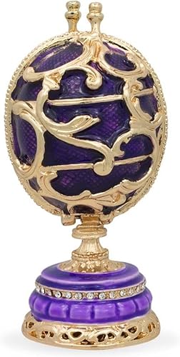 Miniatura 2 de BestPysanky 1899-1903 Flores de primavera Royal Imperial Huevo de Pascua 3.4 pulgadas