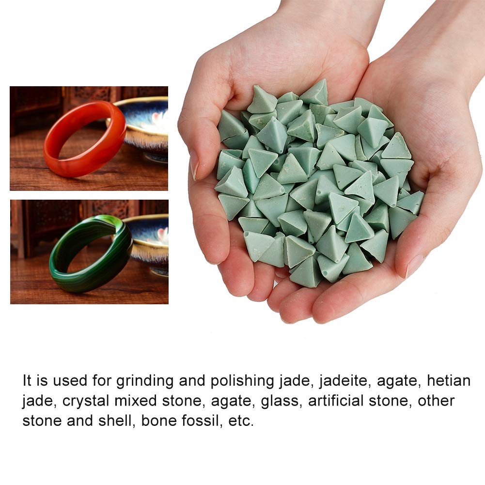 1 confezione di strumento per lucidatura di gioielli per tumbler, materiale abrasivo per lucidatura di gioielli, materiale per burattatura per lucidatrice a vibrazione