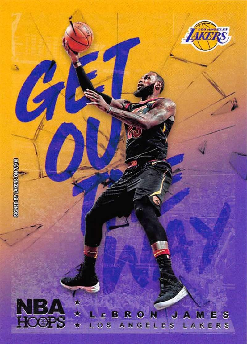 Amazon.com: 2018-19 Hoops Get Out The Way #3 LeBron James NBA