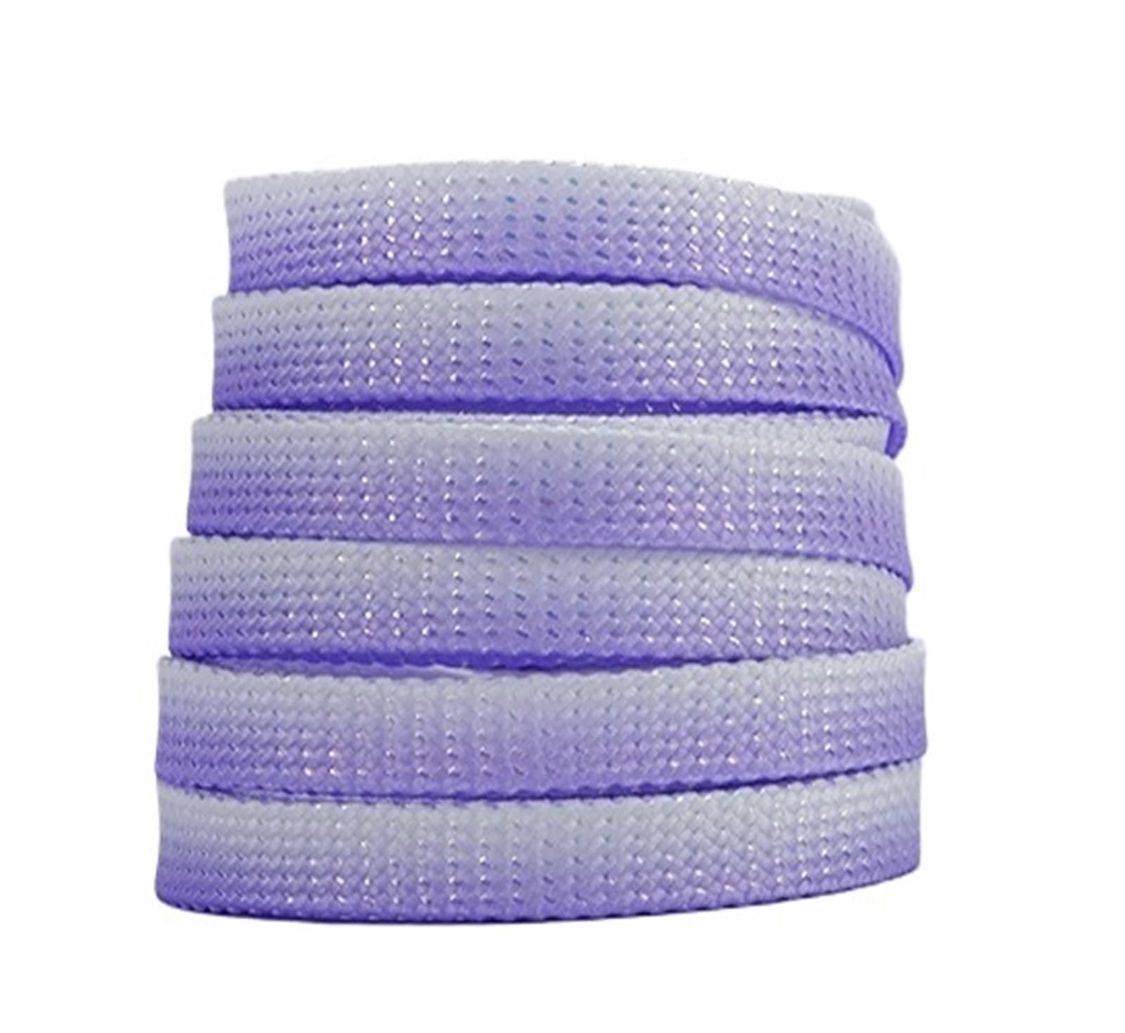Lacets souplesLes Lacets, Lacets de Chaussures Plats à Paillettes dégradées, Lacets métalliques argentés Brillants, Lacets colorés en Soie Brillante Scintillante(Purple,140cm)