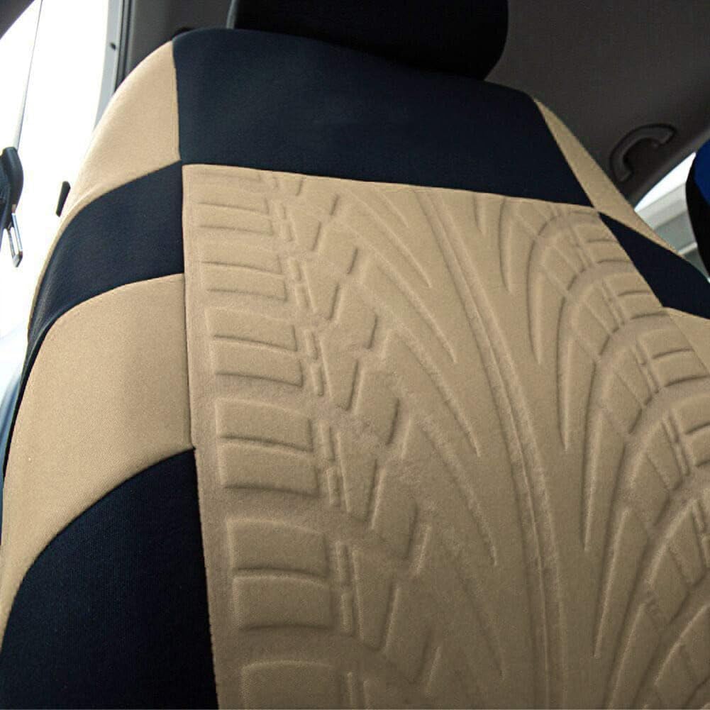 Coprisedile auto, Compatibile con Ford EVOS, Protezione sedile,A-Beige