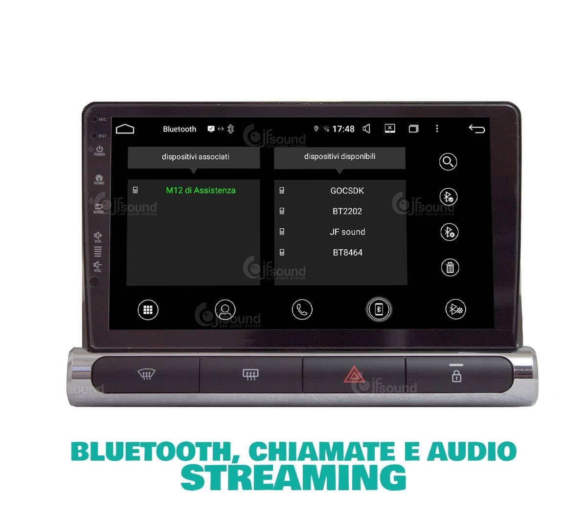 JF Sound - Autoradio Custom Fit UP - Per Citroën C3 (2016-2023) - 9" Touchscreen - CarPlay/Android Auto via Cavo - DAB+ - Octa-Core - 2GB RAM - 16GB ROM - Navigatore GPS - Bluetooth Integrato