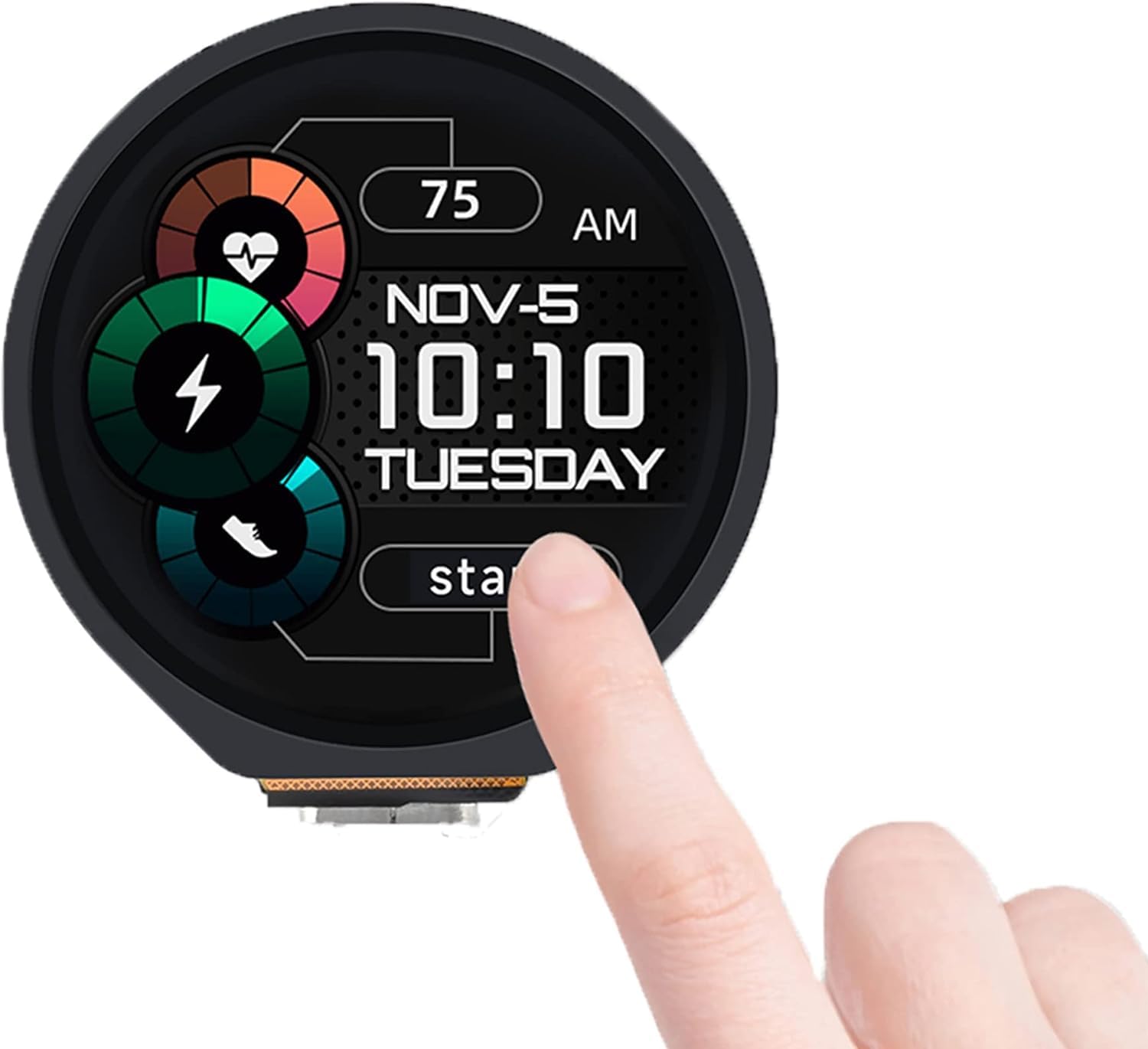 Waveshare RP2040 MCU Board with 1.28inch Touch Round LCD 240x240 Pixels 65K Colorful IPS LCD Display for Clear Color Pictures,Based on Raspberry Pi RP2040 Dual-Core Arm Cortex M0+ Processor-image-44