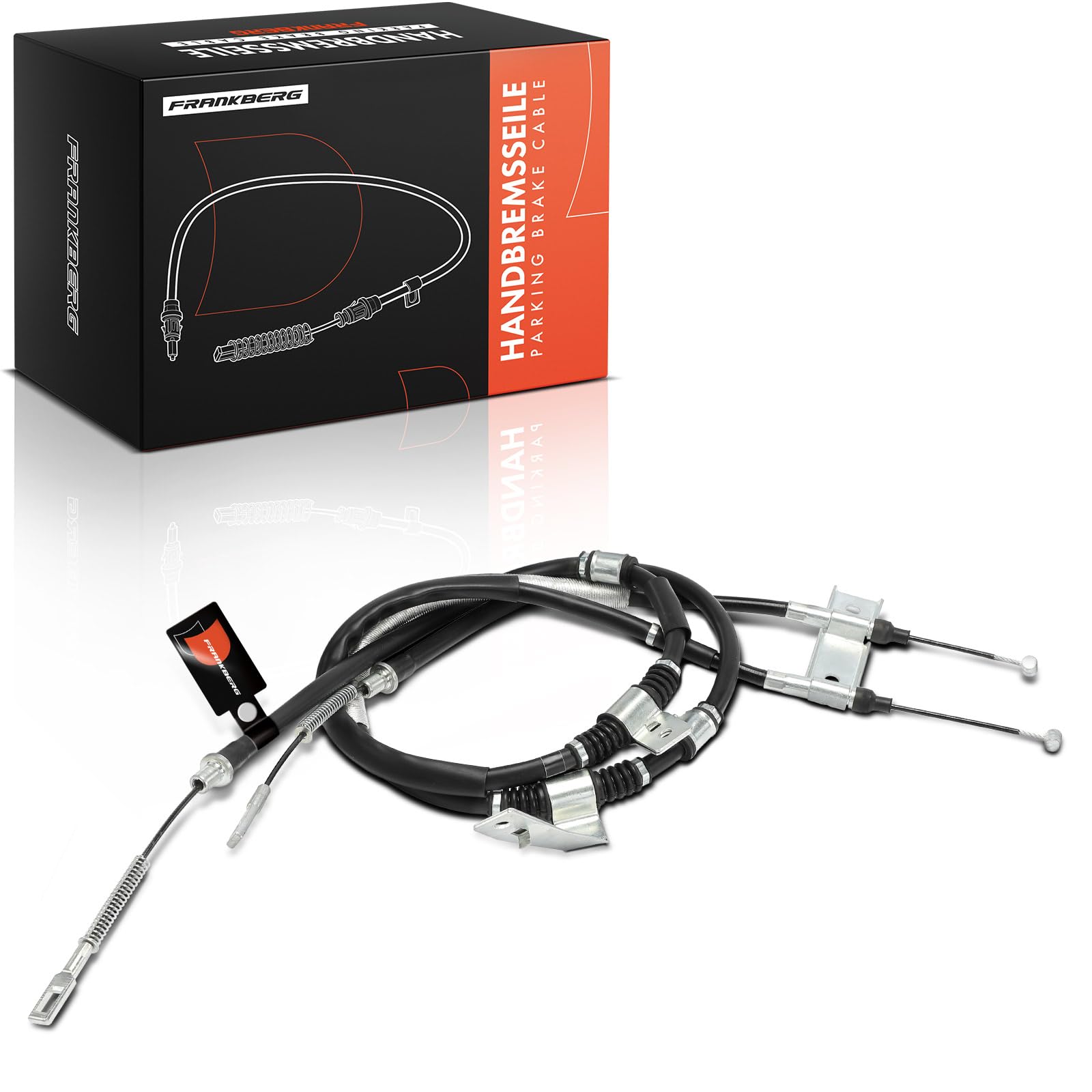 Frankberg Cable del freno de mano Trasera Compatible con Rexton/Rexton II GAB 2.7 XDi 2.7 D 4x4 2.7 XDi 4x4 2.9 TD 2.3 RX230 4x4 3.2 RX320 4x4 2002-2025 Replace# K17448,4901008101