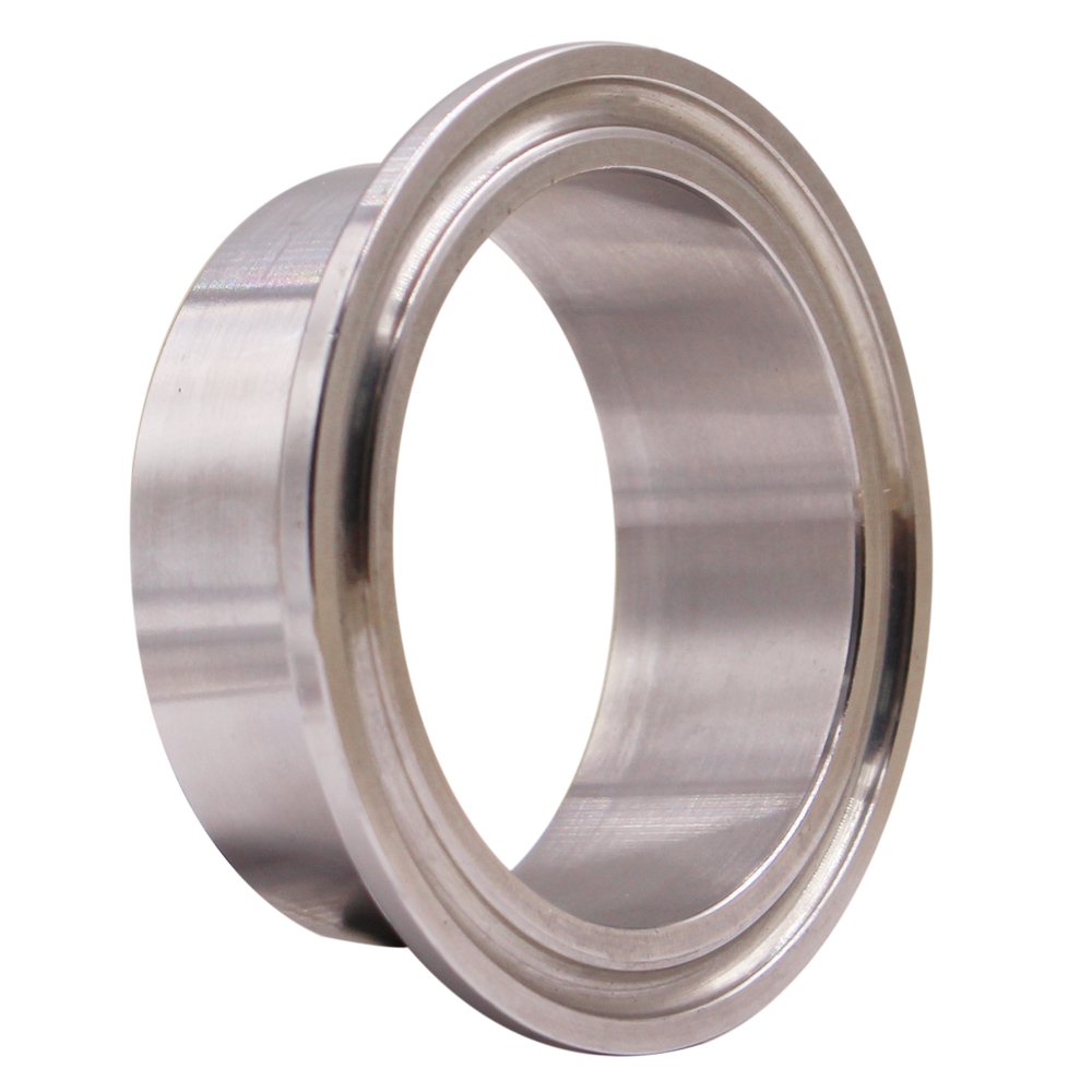 DERNORD Stainless Steel 304 Sanitary Fitting, Long Weld Clamp Ferrule Fits Tri Clamp 2