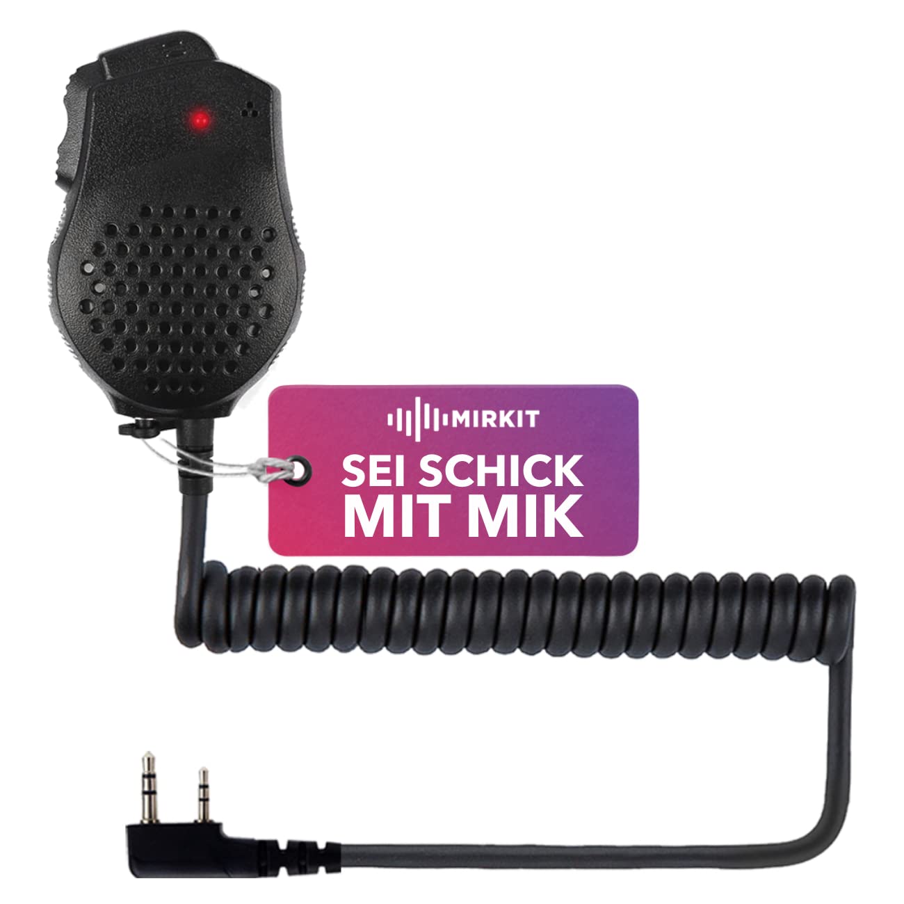 Mirkit Głośnik mikrofon Dual PTT do UV-82