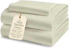 LANE LINEN Jogo de lençol solteiro extra longo 100% algodão egípcio - 1000 fios, macio e confortável, resistente ao desbotamento, certificado Oeko-Tex, lençóis de algodão produzido sustentavelmente GG