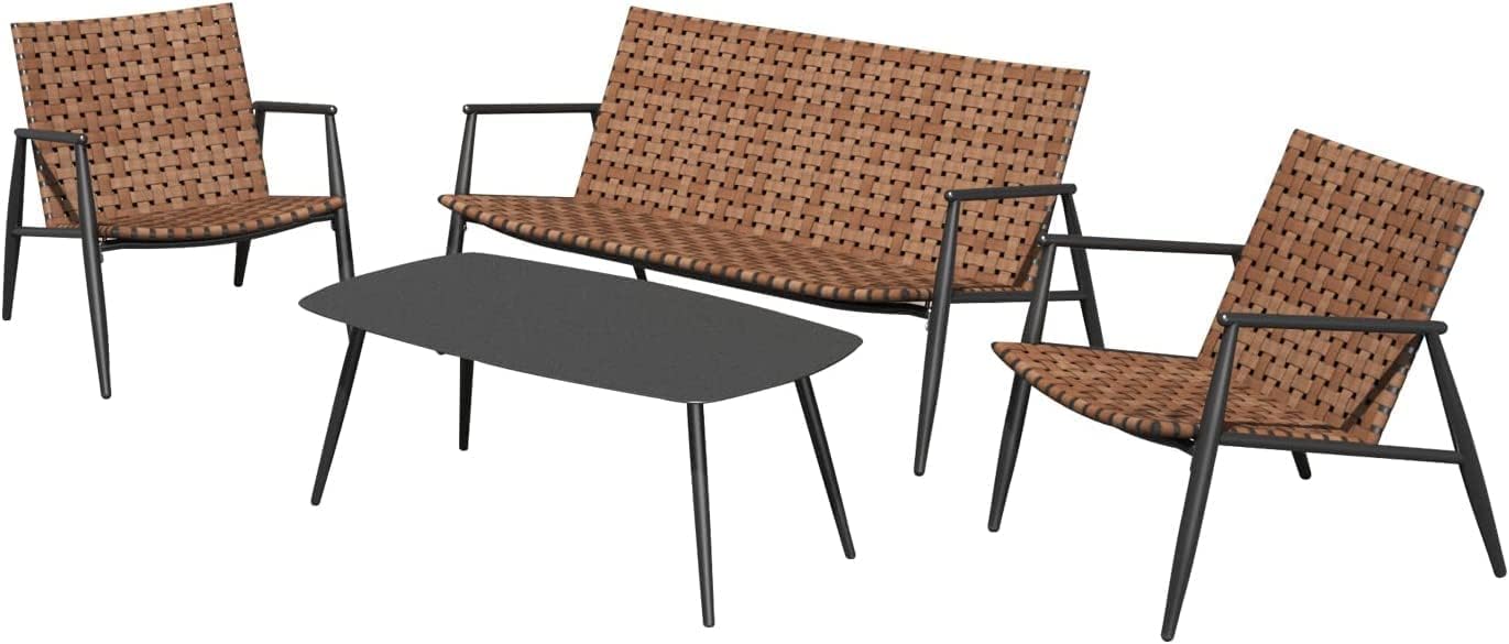 Grand patio Weather Resistant Resin Wicker LeatherLook Garden