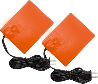 2Pcs 4" x 5" Silicone Engine Heater Pad, 120V 150W Car Battery Engine Block Oil Pan Heater Pad for Cold Weather with 5.7Ft Power Cord