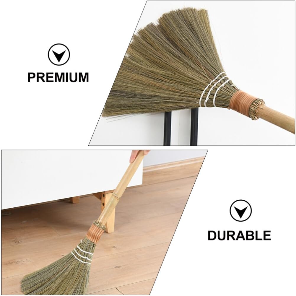 Escoba De Barrido Con Batidor, Escoba De Paja, Suave, Corto | Envío Gratis