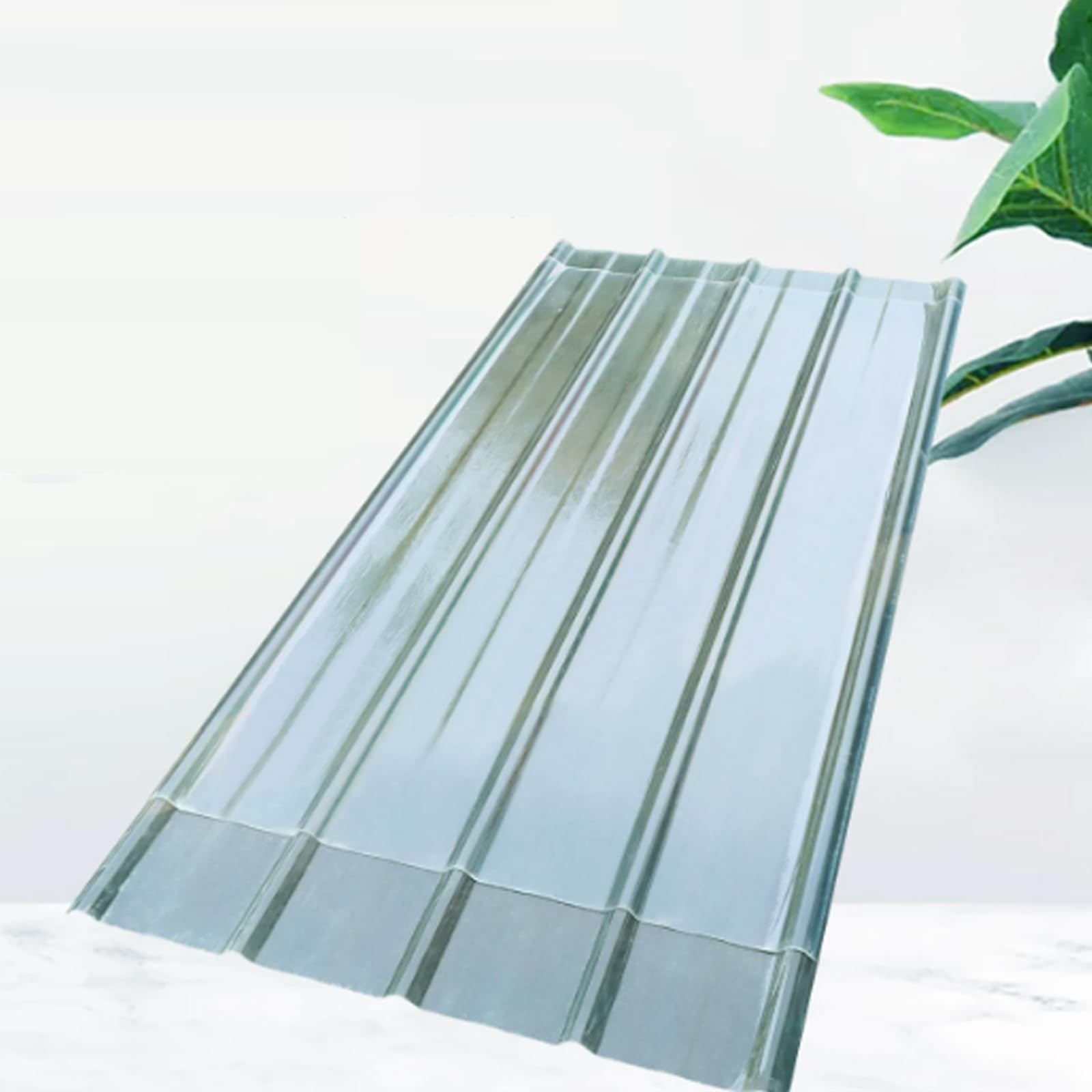 Placa Ondulada,Panel para Tejado Transparente Impermeable,Captadores de Luz (0.9x1.45m,8 Pcs)