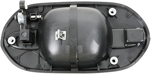 Miniatura 387 de TRQ Manija de la puerta exterior trasera izquierda del lado del conductor negra compatible con Honda Civic 2001-2005