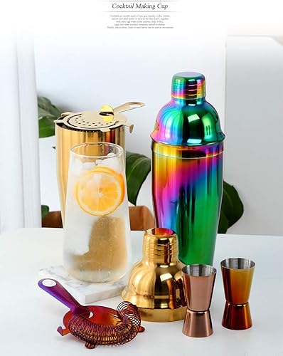 Miniatura 2 de Buyerstar - Juego de bar de 5 piezas de mixología para barman  Juego de herramientas de coctelera para el hogar y el profesional  Coctelera de