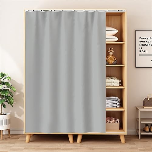 Cortinas de gabinete para estantes, cortina de privacidad para armario, cortinas de ventana a prueba de polvo para cocina, almacenamiento, sin