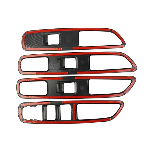 Miniatura 6 de Cubierta de fibra de carbono para panel de interruptor de elevación de ventana para GMC Terrain 2018-2024