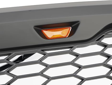 Front Bumper Grille Fit for Ford F150 2004-2008 Raptor Style With LED with all letters (No Logo)