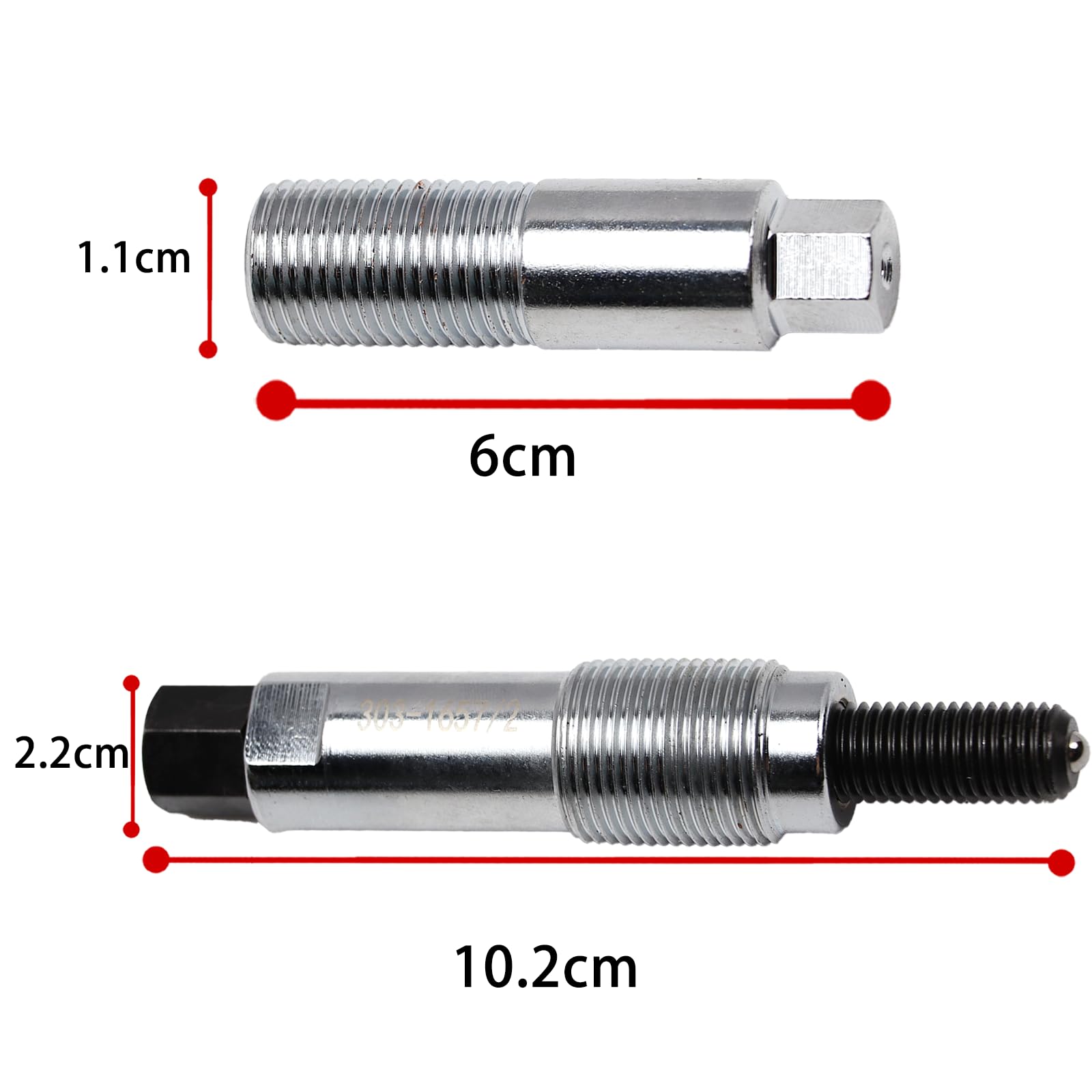 YananAC Pulley Puller Tool Crankshaft Pulley Removal Tool Compatible with Ford Ranger 2.0L EcoBlue Engine 303-1657/1 303-1657/2 - Image 2