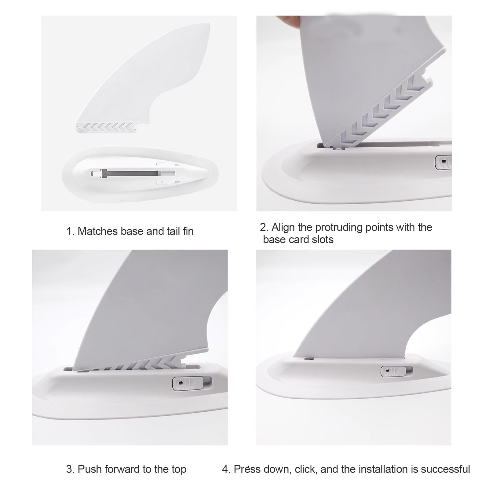 Palmes de Rechange gonflables pour Planche de Paddle | Aileron Central | unique de 9 pouces - Aileron de queue de planche de surf amovible, aileron de à dégagement rapide, instalac