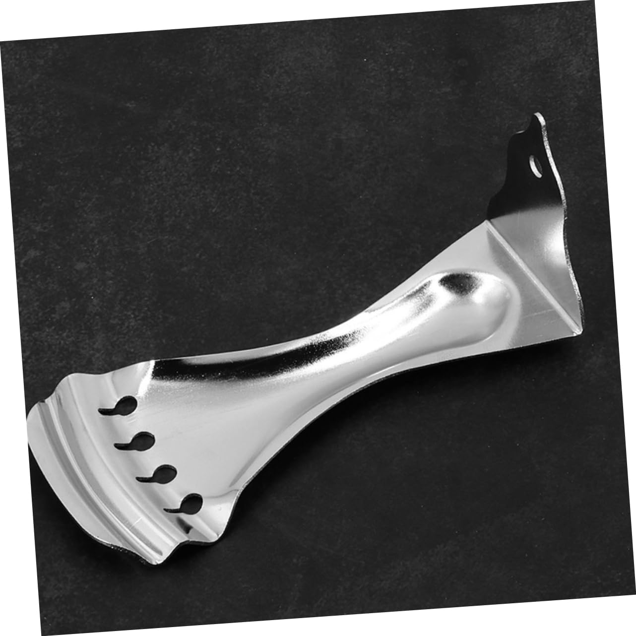 TOGEVAL Ukulele Tailpiece Guitar Bridge Tailpiece Metal for 4 Strings Resonator Guitar Part Replacement Easy Installation